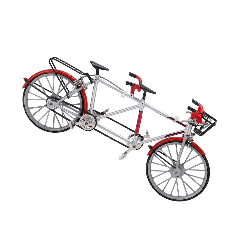 Tandem Mini Bicycle Model High Simulation Exquisite Details Alloy Bike