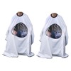 Baluue 2pcs Salon Hair Cutting Cape Viewing Window Lightweight Hairdressing
