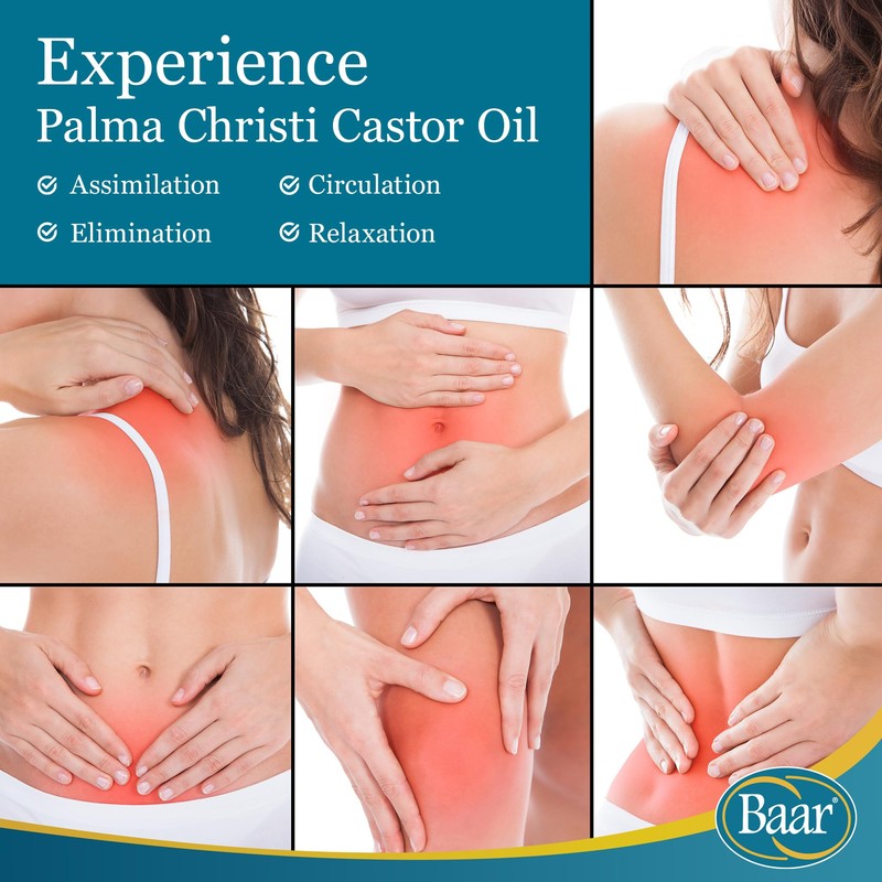 Baar Cold-Pressed Castor Oil, Cold-Processed, Hexane-Free, Palma Christi, for Skin,
