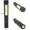 COB LED Work Flashlight with Magnetic Base and Clip Multi-Function