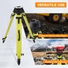 Fiberglass Surveying Tripod, Heavy Duty Green Fiberglass and Wood Tripod