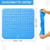 Shower Mat 48 x 48 cm Suction Cup Washable Square