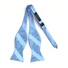 HISDERN Mens Paisley Jacquard Pocket Square Wedding Party Self Tie