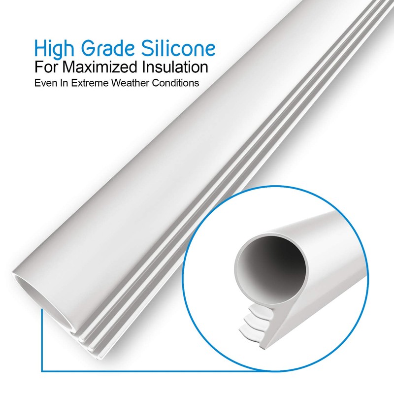 TMH Premium Pure Silicone Weather Stripping Door Seal, Weather Stripping