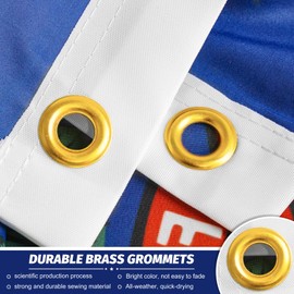 Vermont State Flag 3x5 Ft Outdoor Heavy Duty,Vermont State Flag 3x5 Embroidered,Vermont State Flags 3x5 Outdoor Best In Usa High Wind Stitched Stripes,Outdoor 3x5 Vermont State Flag Nylon