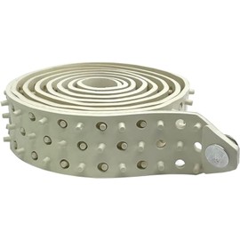 Hero's Pride Shirt Tailor Rubber Belt - Adjustable Shirt Stays for Men - Non-Slip Shirt Keepers For Law Enforcement - Stay Tucked In Appearance (White, 60")