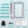 Magnifying Glass Rechargeable 5X with Light,Handheld Magnifying Glass,Close Work Reduce