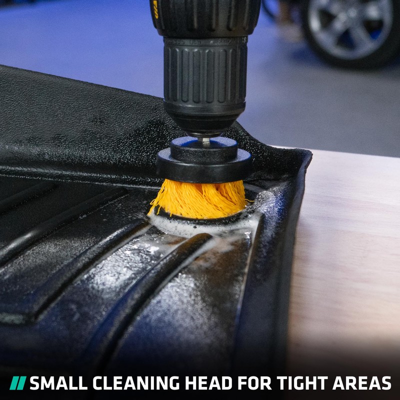 VIKING Drill Powered Carpet Cleaning Brushes for Car, Interior Cleaning