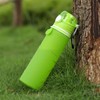 Valourgo Collapsible Water Bottle, Silicone Foldable with Leak Proof Valve