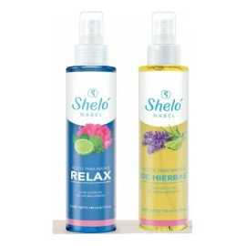 Aceite para Masaje y Aromaterapia de Hierbas Sheló Nabel, Pack con 2 Botellas de 140 mL
