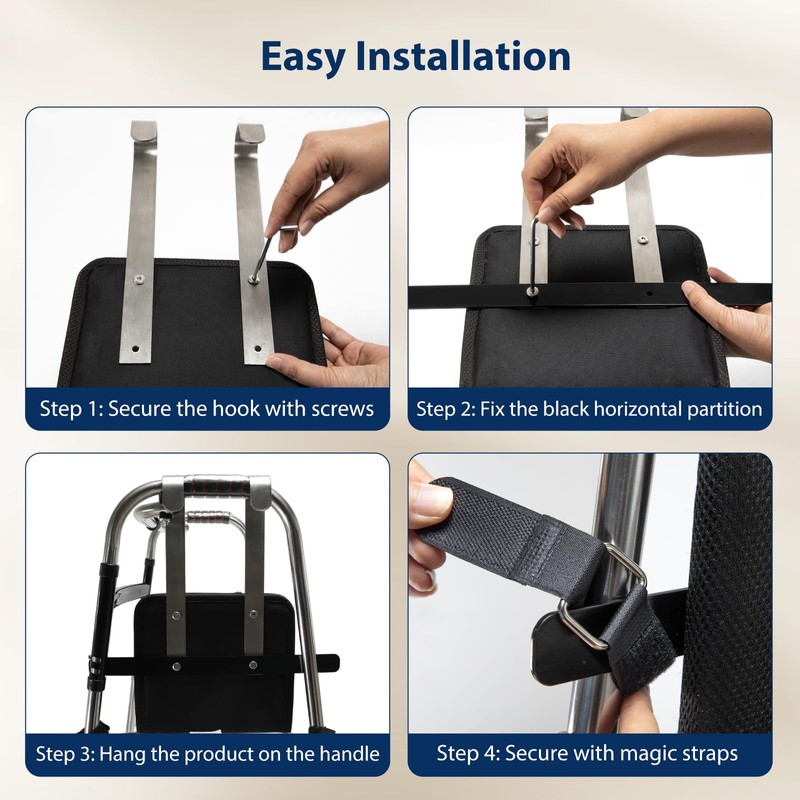 Upgrade Knee Sling for Walker, Height Adjustable