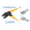 Heschen female spade quick splice crimp terminals 4.8mm crimp connector