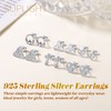 Suplight 925 Stelring Silver Celtic Cross Earrings Irish Jewelry Dainty