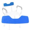 MESINURS Shower Chair Back Mat, Blue, EVA Foam, Bath Safety
