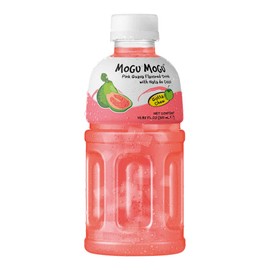 Mogu Mogu Pink Guava Nata De Coco Juice, 10.82 Fl Oz (1 Bottle)