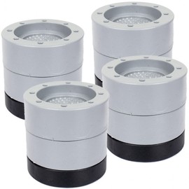6cm Washing Machine Leg Risers Plastic Accessory - Add-on Rubber Pad (1 Pc) 2ea