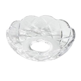Christoph Palme Leuchten Crystal Light Bowl Diameter 80 mm with 5x Holes Crystal Clear X-Pattern Centre Hole 24 mm