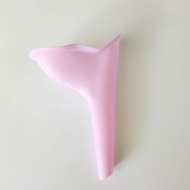 Portable female urine funnel urinal pink 12ea