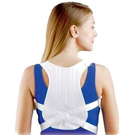 Fla 16-4201LSTD Posture Control Shoulder Brace, White, Extra Large