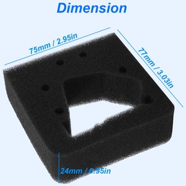 ZAMDOE 17211-ZM3-800 Air Filter Foam Filter for Honda GX22 GX31 4 Stroke Engine FG100 Tiller Cultivator with Spark Plug Primer Bulb Fuel Filter Fuel Line