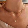 Dainty Gold Birthstone Necklaces for Women Non Tarnish, 14K Trendy