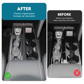 INTGET Gear Shift Panel Cover for 2025 2026 Toyota Camry Accessories Interior ABS Carbon Fiber Style Trim Center Console Sticker Frame Decoration (Carbon Fiber Style, Gear Panel Cover)