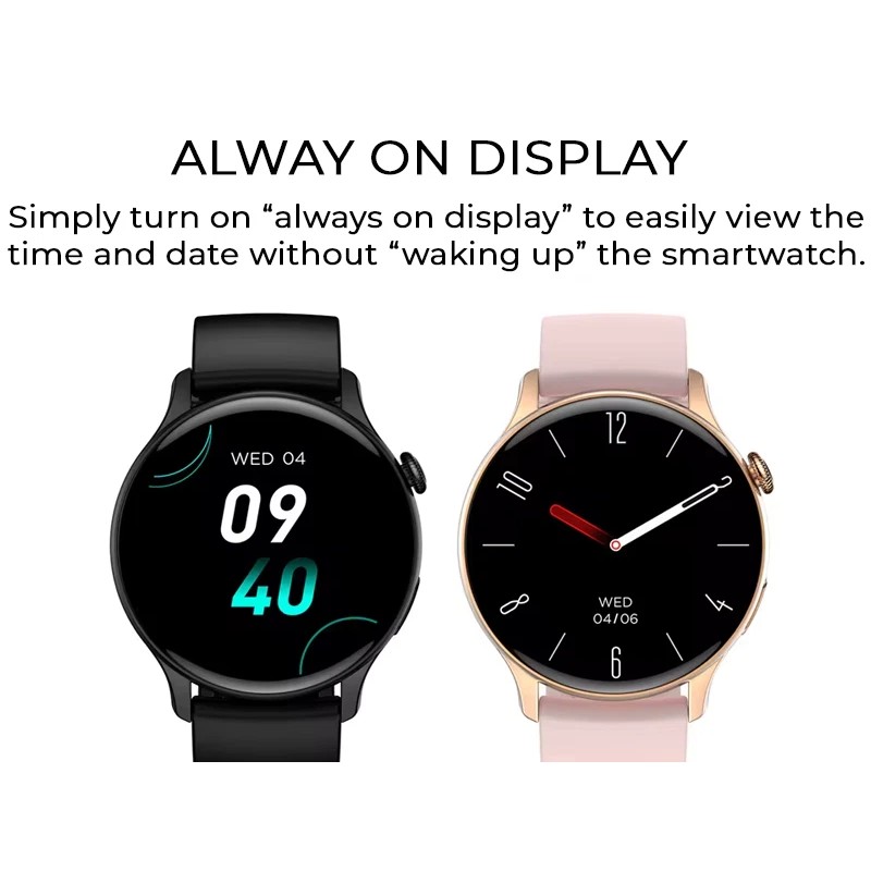 Reloj Inteligente Redondo AMOLED Hombre/Mujer IP68 Impermeable Bluetooth Android i0s