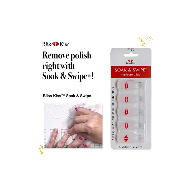 Bliss Kiss™ Reusable Soak & Swipe™ Nail Art-Nail Polish Remover