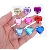 DIYEAH 12 Piezas Diamantes De Imitación Pegatinas Pequeño Corazón Día