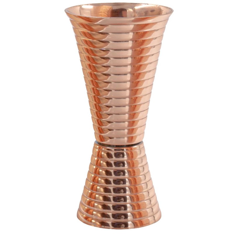 Fluted Copper Double Side Jigger