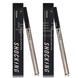 Tony Moly The Shocking Vegan Liner Super Fixing 01 Black X 2 / 토니모리 더 쇼킹 비건 라이너 수퍼픽싱 01블랙 X 2개