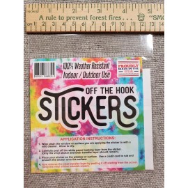 Radiate Positivity 5" Off the Hook Vinyl Sticker