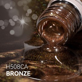 MEGIOR Cat Eye Gel Nail Polish 15ml Bronze Magnetic Gel Polish with Magnet Soak Off UV Gel Nail Polish Nail Art Manicure Salon DIY Home