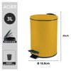 Spirella Adelar Cosmetic Bin 3 Litres Stainless Steel with Soft-Close