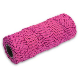MARSHALLTOWN Masonry Line, Bonded Nylon, Pink & Black, 500 Foot, #18 Line Size, Masons and Archaeology. Made in the USA, ML615