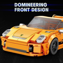 AIBOMUDA Race Sports Car Building Set,Challenging Techni MOC Sports Car Model for Boys,Adults(338pcs)