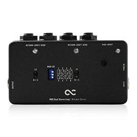 One Control Minimal Series MIDI Dual Stereo Loop / 2 Loop Switcher MIDI Control Stereo Loop One Control