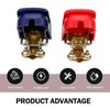 MLY 2 PCS Automotive Smart Copper Battery Clamps, Secure Connection