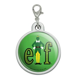 GRAPHICS & MORE Elf Movie Logo Chrome Plated Metal Pet Dog Cat ID Tag