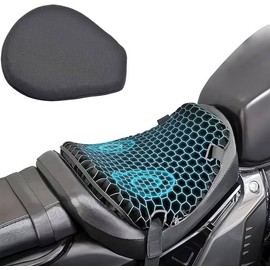 Motorcycle Seat Cushion Gel Cushion (Front - M) 3D Mesh Seat Shock Absorption Ergonomic Anti-stuffy Comfortable Easy Installation Heat Insulation Moisture Proof Breathable Seat Cover Bike Seat Cover