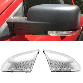 fitfoyo Front Mirror Turn Signal Puddle Light for Dodge Ram 1500 2009-2018, for Ram 2500 3500 2010-2018, Side Marker LED Light Lamp Assembly for Ram Replace 68064949AA/48AA (Left + Right Side)