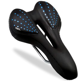 Comfortable Bicycle Saddle Mountain Bike, Road Bike, Center Hollow and Ergonomic Design Gel Waterproof Bicycle Saddle for Men and Women