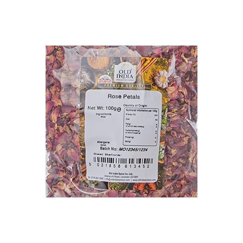 Old India Rose Petals 100g