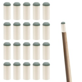 20 Pcs Pool Cue Tips,Slip On Pool Cue Tips,12mm Pools Cues Stick tips,Cues tips,Billiard cue Tip Replacement Kit,Tip No Glue or Tool Required Billiard pool Sticks,for Billiards pool Leisure Sports.