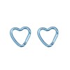 munkees, Mini Heart Carabiner Keyring (2 x Blue)