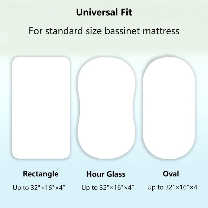 SDIII Dinosaur Bassinet Sheet 2 Pack for Boy Girl, Soft
