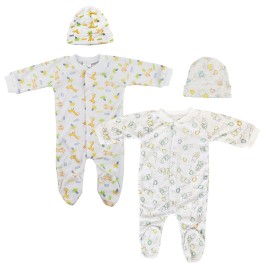 UD_Unisex Closed-toe Sleep & Play With Caps (pack Of 4 ) Nc_0708s