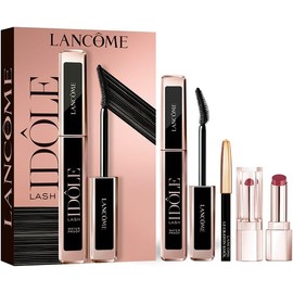 Lancme Set de regalo, Incluye Mscara de pestaas Lash Idle Waterproof Efecto Abanico y Volumen, Mini delineador Khl y Mini Lip Idle Butterglow Blsamo Labial con Color en tono 30 Lisa Coral Glow