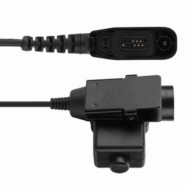 Tactical Headphone PTT Radio Headset Adapter Compatible for XiR Series 2 Way Radio