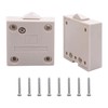 Svapo 2Pcs White Wardrobe Touch Switch Cabinet Lamp Switch Normally